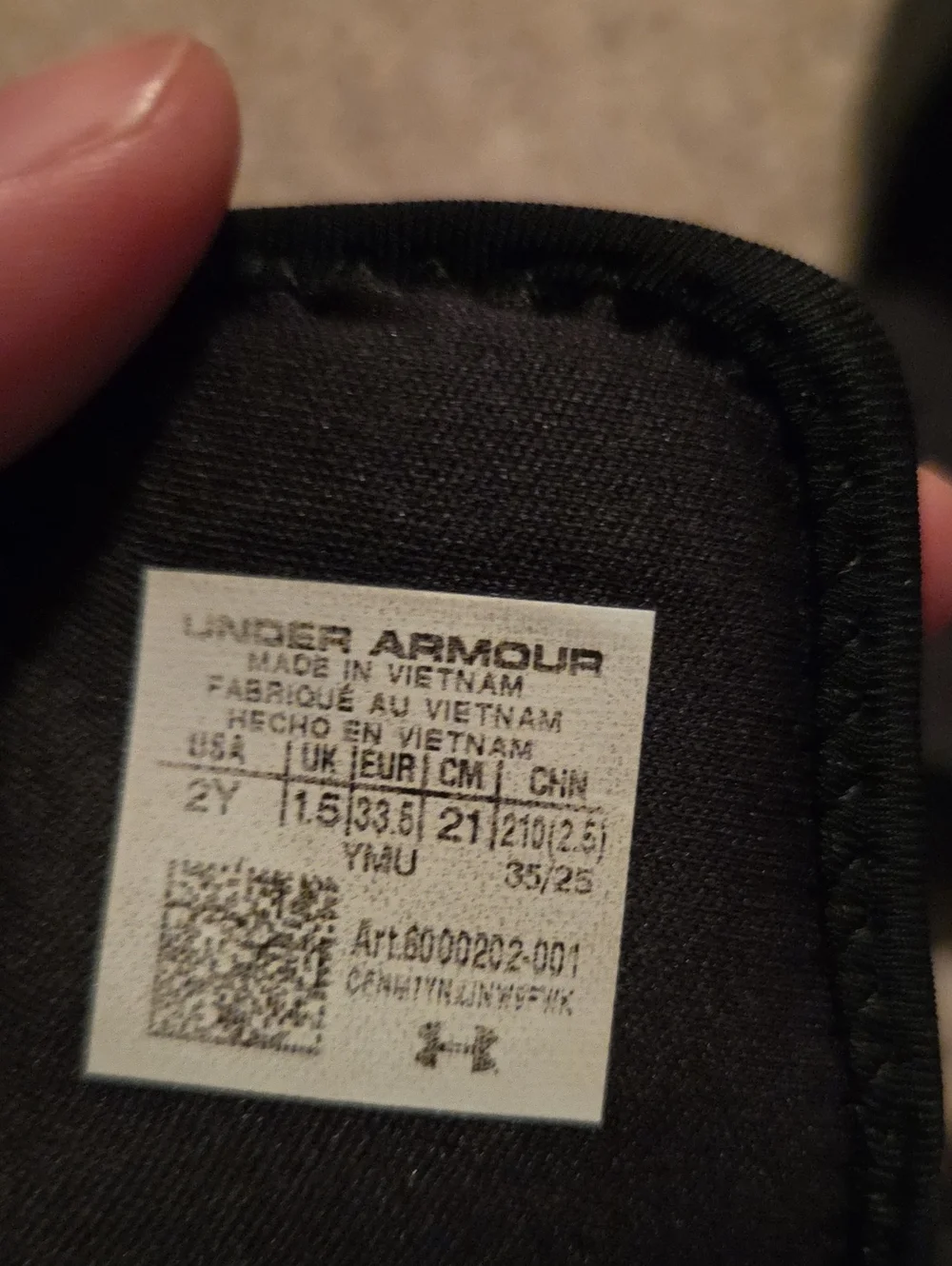 Under Armour Black Slide Sandals with White Logo